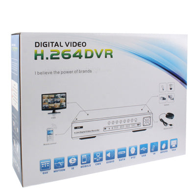 4-Channel H.264 DVR Network HDD Digital Video Recorder with RJ45 & 2 x USB 2.0 Port, Supports VGA Output, BNC 4-Channel Input & 1-Channel Output