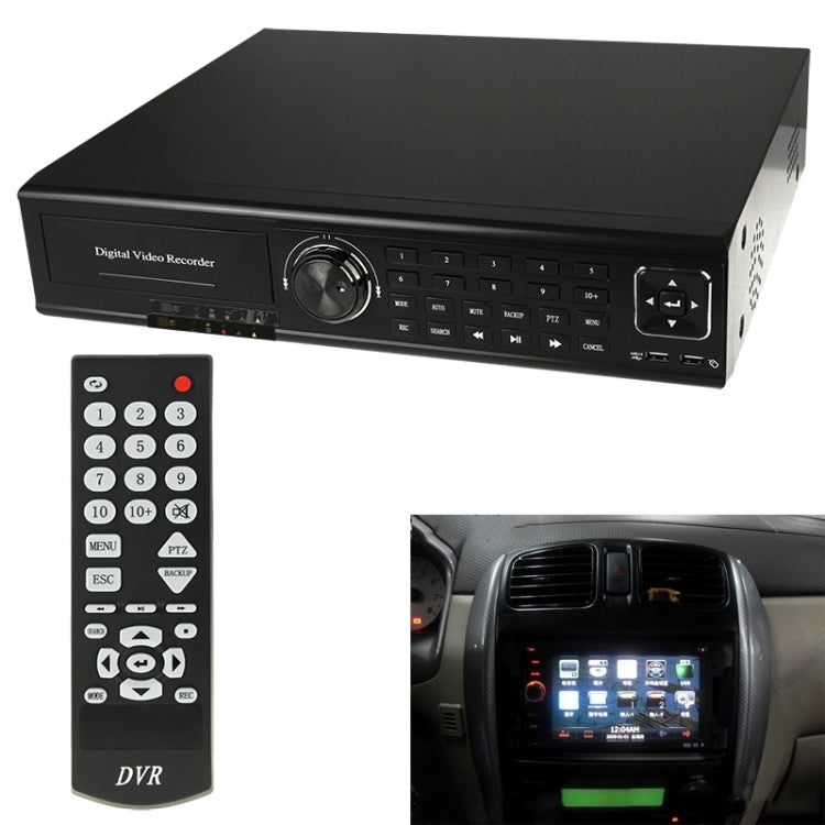 24CH H.264 DVR Network HDD Digital Video Recorder with RJ45 / VGA Port / 2 x USB 2.0 Port, Supports 8CH Audio In, 1CH Audio Out, BNC 24CH Video In / 1CH Video Output / Spot Out(Black)