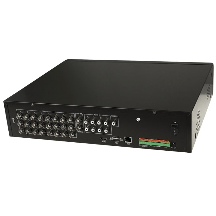 24CH H.264 DVR Network HDD Digital Video Recorder with RJ45 / VGA Port / 2 x USB 2.0 Port, Supports 8CH Audio In, 1CH Audio Out, BNC 24CH Video In / 1CH Video Output / Spot Out(Black)