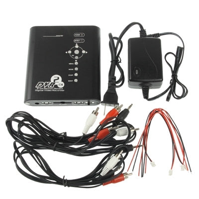 2 Channels Mini DVR, Support SD Card up to 8GB, AVI Video Format, Size: 115 x 80 x 31mm(Black)
