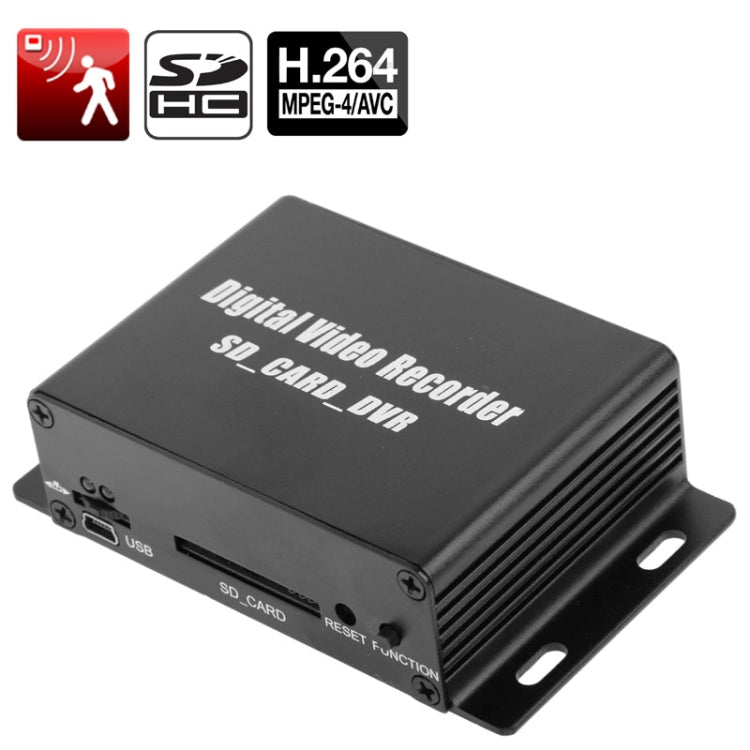 SD-DVR 1-CH Mini Digital Video Recorder with Motion Detected / Mixing / Audio / Loop Recording, Support SD Card up to 32GB(Black)