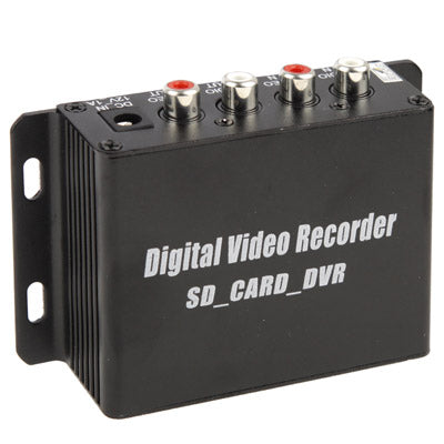 SD-DVR 1-CH Mini Digital Video Recorder with Motion Detected / Mixing / Audio / Loop Recording, Support SD Card up to 32GB(Black)