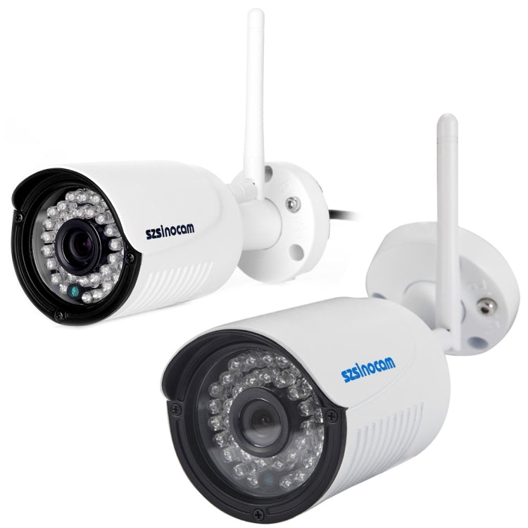 szsinocam SN-NVK-4004W10 4CH 720P 2.4G WiFi 1.0 Mega Pixel Bullet IP Camera NVR Kit, Support Night Vision / Motion Detection, IR Distance: 15-25m