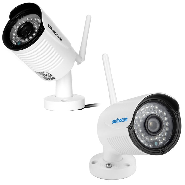 szsinocam SN-NVK-4004W10 4CH 720P 2.4G WiFi 1.0 Mega Pixel Bullet IP Camera NVR Kit, Support Night Vision / Motion Detection, IR Distance: 15-25m