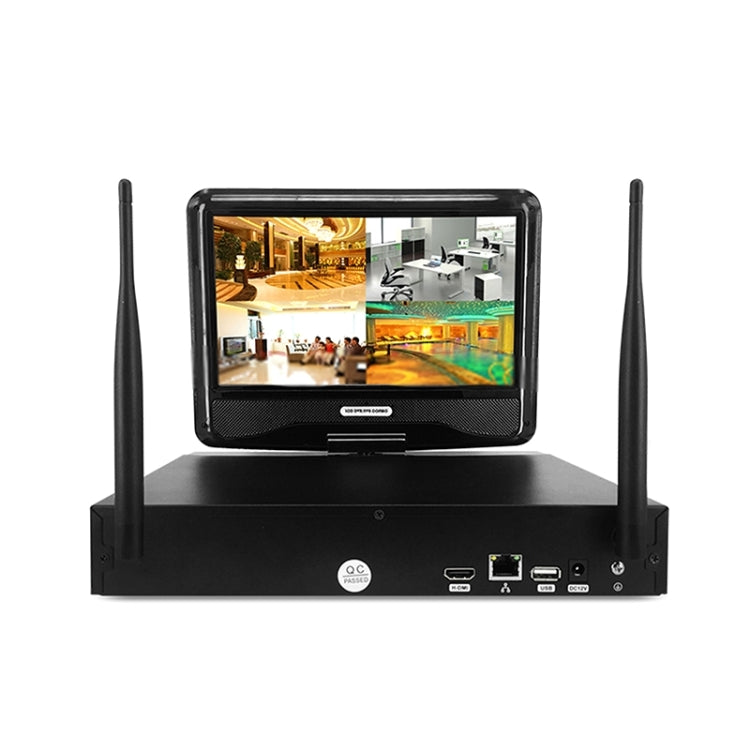 szsinocam SN-NVK-7004M10 4CH HD 720P 1.0 Mega Pixel 2.4GHz WiFi IP Dome + Bullet Camera 10.1 inch LCD Screen NVR Kit