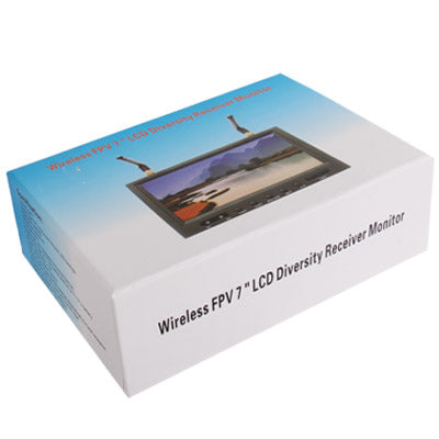 RC701 5.8GHz Wireless FPV 7 inch TFT LCD Diversity Receiver Monitor with Sunhood & Antenna