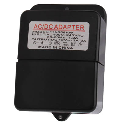 Waterproof AC / DC Switching Power Adapter for CCD Camera, Output: DC 12V / 2A(Black)