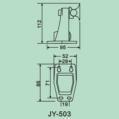 CCD CCTV Camera Aluminum Material Mounting Bracket, Load-bearing: 4.5kg (JY-503)