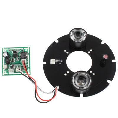 Array 2 LED Infrared Lamp Board for 6mm Lens CCD Camera, Infrared angel: 60 Degree