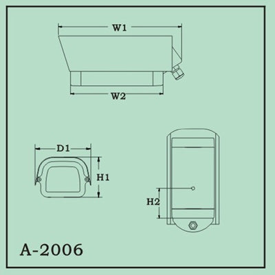 Outdoor Waterproof CCD Camera Housing, Inner Size: 180 x 108 x 80mm (JY-2006)