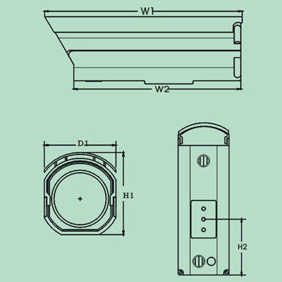 Outdoor Waterproof CCD Camera Housing, Inner Size: 298 x 99 x 113mm (JY-1055)