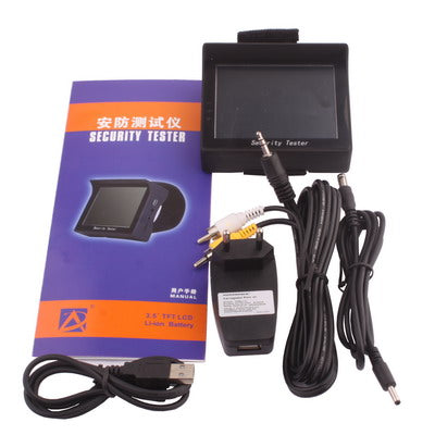 3.5 inch TFT LCD Monitor CCTV Camera Tester 12V Output, Built in Li-ion battery(Black)