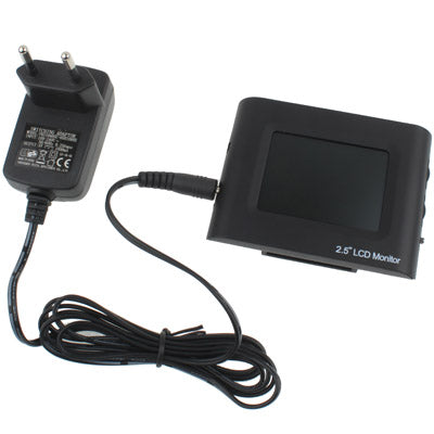 2.5 inch LCD Monitor for Testing CCTV Security Cameras(Black)