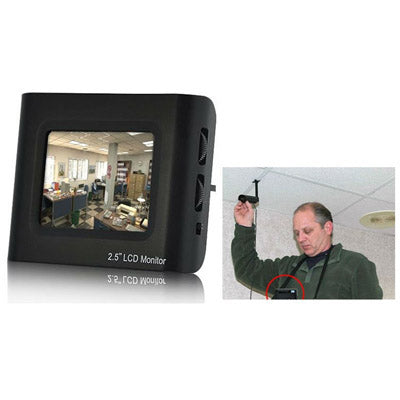 2.5 inch LCD Monitor for Testing CCTV Security Cameras(Black)