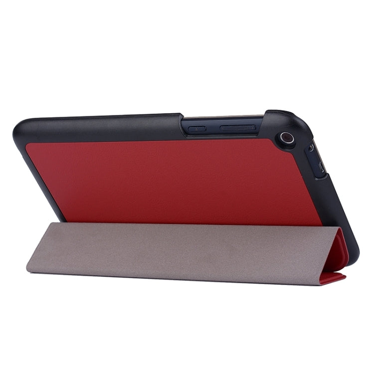 Crazy Horse Texture Leather Case with 3-folding Holder for Asus FonePad 8 / FE380
