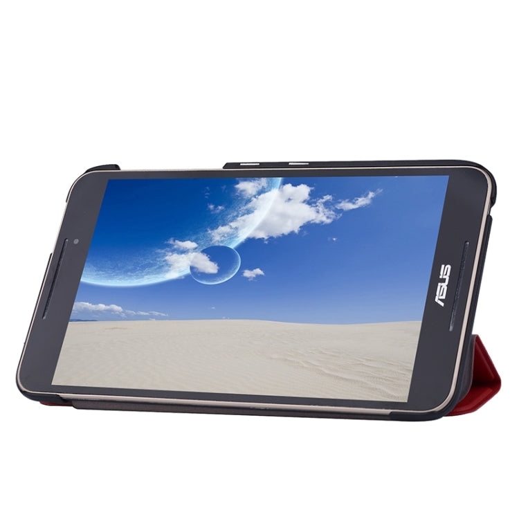 Crazy Horse Texture Leather Case with 3-folding Holder for Asus FonePad 8 / FE380