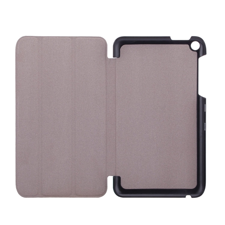 Crazy Horse Texture Leather Case with 3-folding Holder for Asus FonePad 8 / FE380