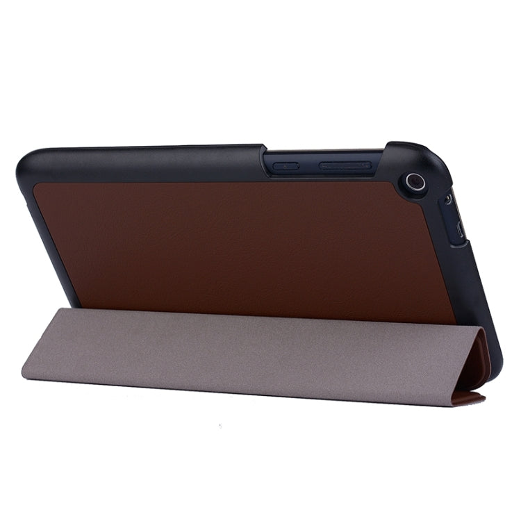 Crazy Horse Texture Leather Case with 3-folding Holder for Asus FonePad 8 / FE380