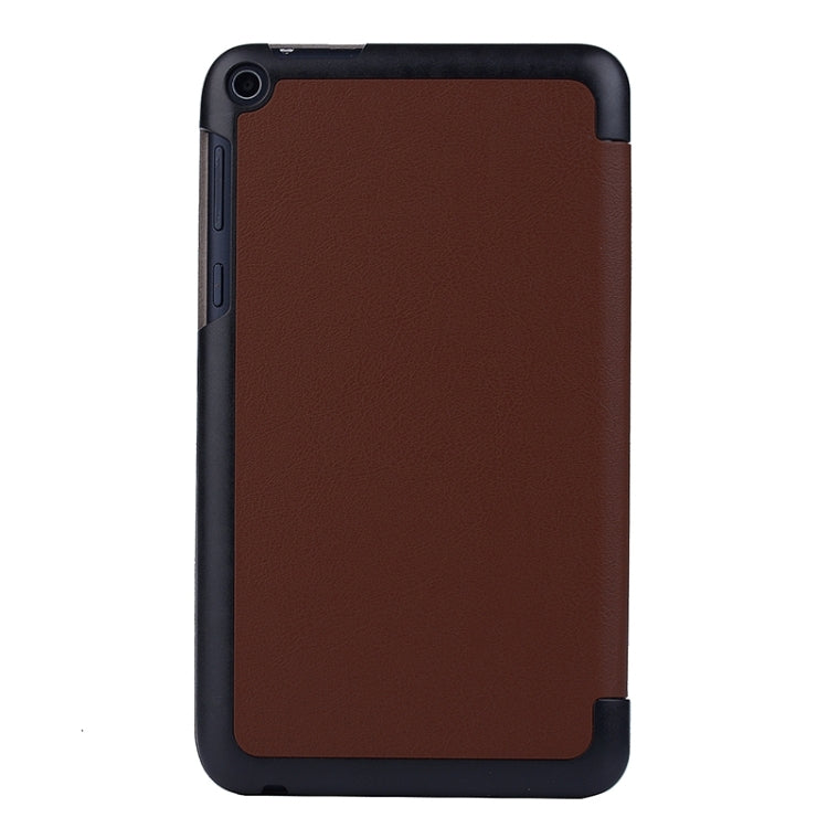 Crazy Horse Texture Leather Case with 3-folding Holder for Asus FonePad 8 / FE380