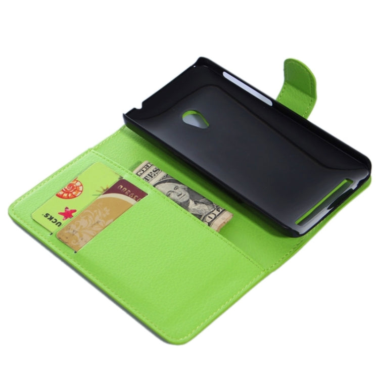 4.5Inch Litchi Texture Leather Case with Holder & Card Slots & Wallet for Asus ZenFone 4 / A450CG