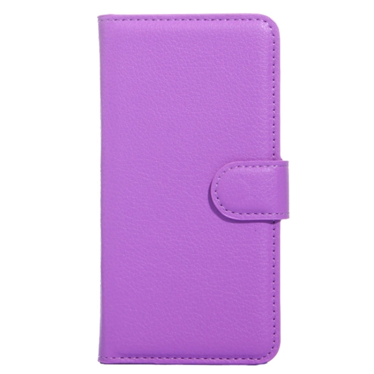 4.5Inch Litchi Texture Leather Case with Holder & Card Slots & Wallet for Asus ZenFone 4 / A450CG