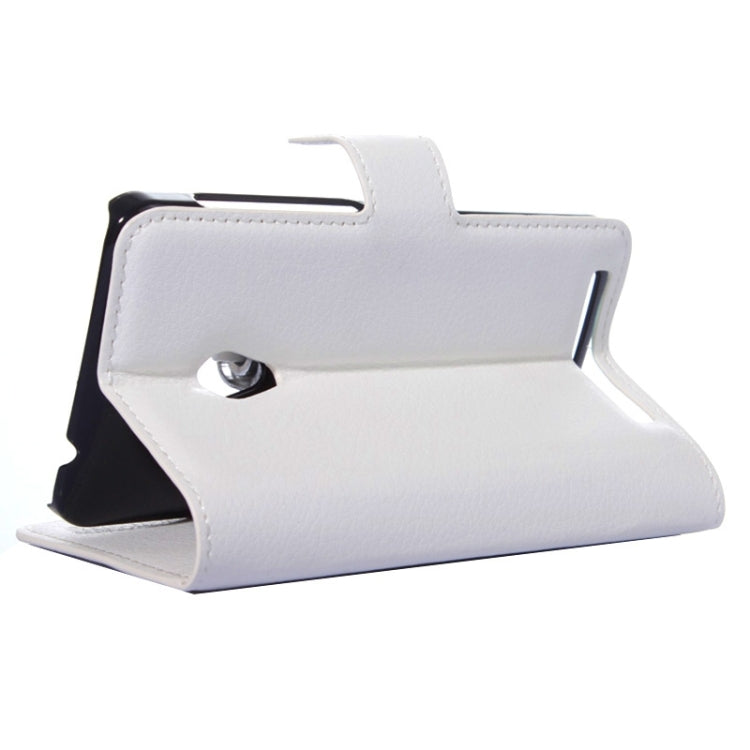 4.5Inch Litchi Texture Leather Case with Holder & Card Slots & Wallet for Asus ZenFone 4 / A450CG