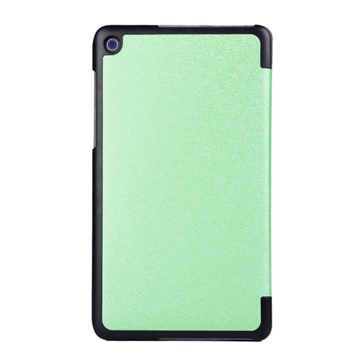 Silk Texture Leather Case with 3-folding Holder for Asus T90 Chi