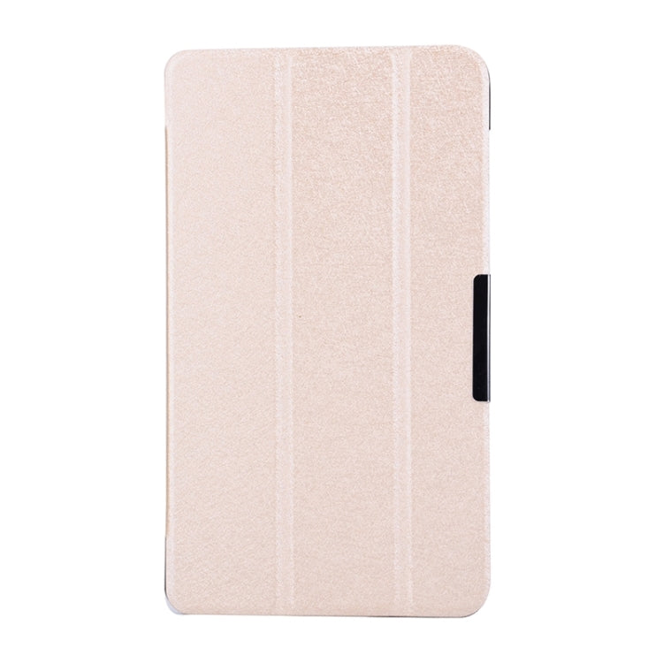 Silk Texture Leather Case with 3-folding Holder for Asus T90 Chi