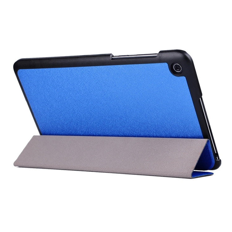 Silk Texture Leather Case with 3-folding Holder for Asus T90 Chi