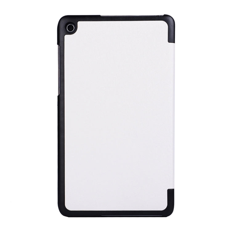 Silk Texture Leather Case with 3-folding Holder for Asus T90 Chi