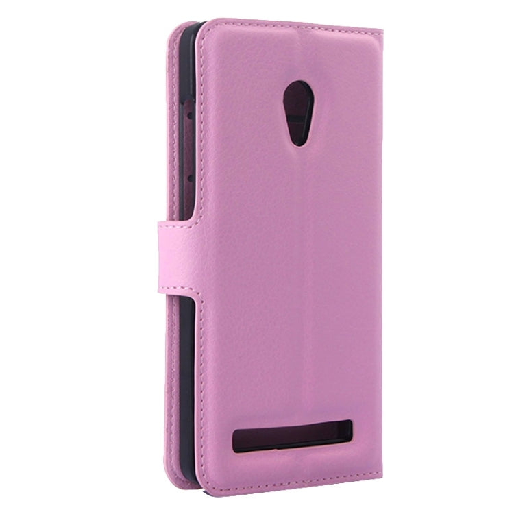 Litchi Texture Leather Case with Holder & Card Slots & Wallet for Asus ZenFone 5 / A501CG / A500CG / A500KL