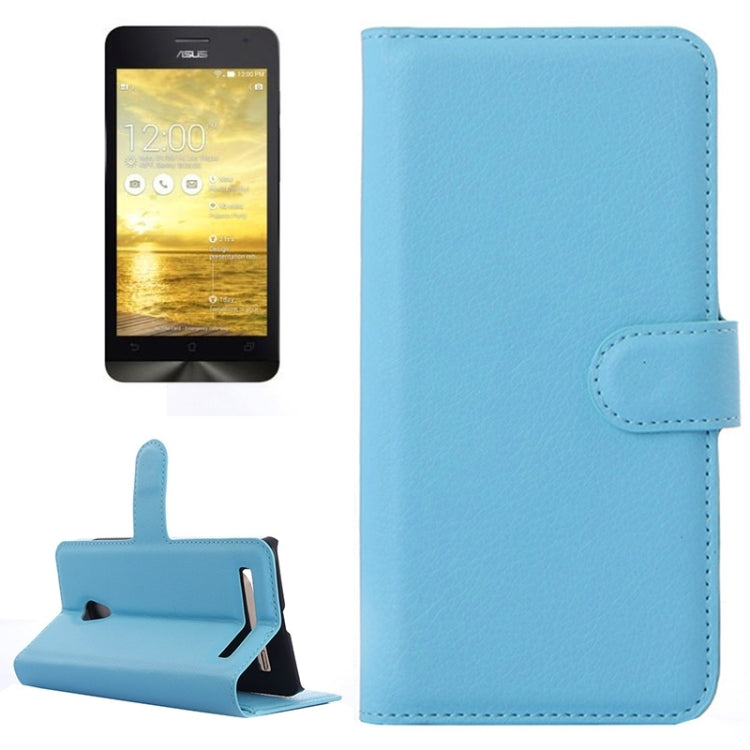 Litchi Texture Leather Case with Holder & Card Slots & Wallet for Asus ZenFone 5 / A501CG / A500CG / A500KL