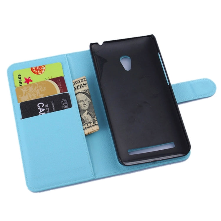Litchi Texture Leather Case with Holder & Card Slots & Wallet for Asus ZenFone 5 / A501CG / A500CG / A500KL