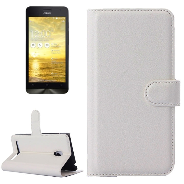 Litchi Texture Leather Case with Holder & Card Slots & Wallet for Asus ZenFone 5 / A501CG / A500CG / A500KL