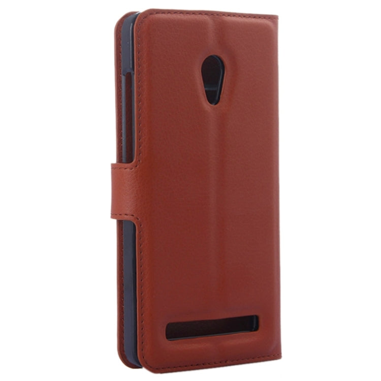 Litchi Texture Leather Case with Holder & Card Slots & Wallet for Asus ZenFone 5 / A501CG / A500CG / A500KL