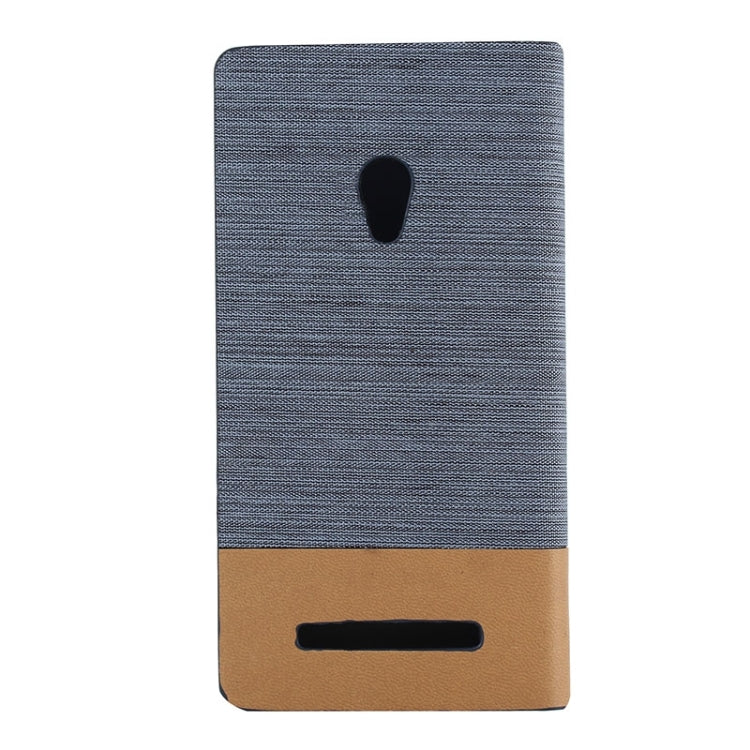 Horizontal Flip Canvas Leather Case with Card Slot & Holder for ASUS ZenFone 5