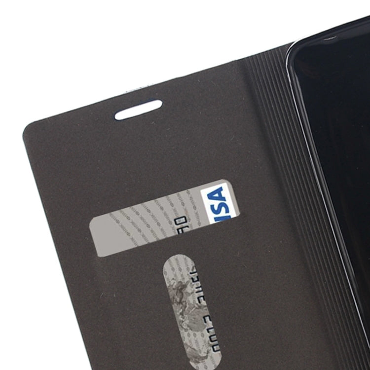 Horizontal Flip Canvas Leather Case with Card Slot & Holder for ASUS ZenFone 6