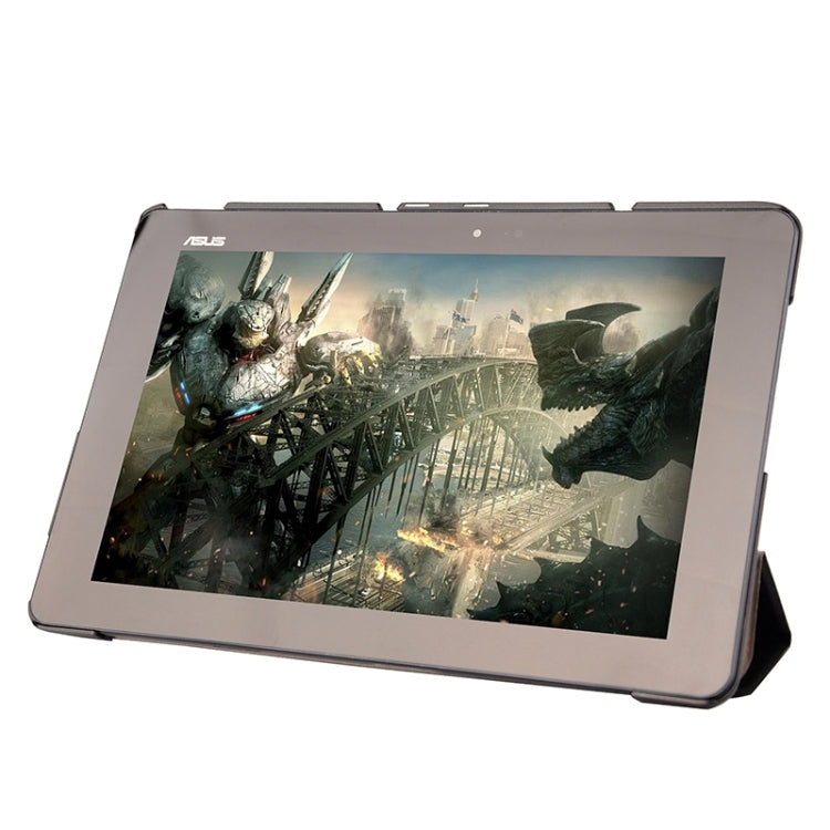 Crazy Horse Texture Leather Case with 3-folding Holder for Asus T100 Chi