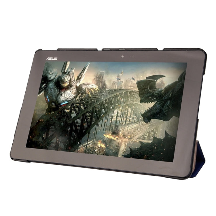 Crazy Horse Texture Leather Case with 3-folding Holder for Asus T100 Chi