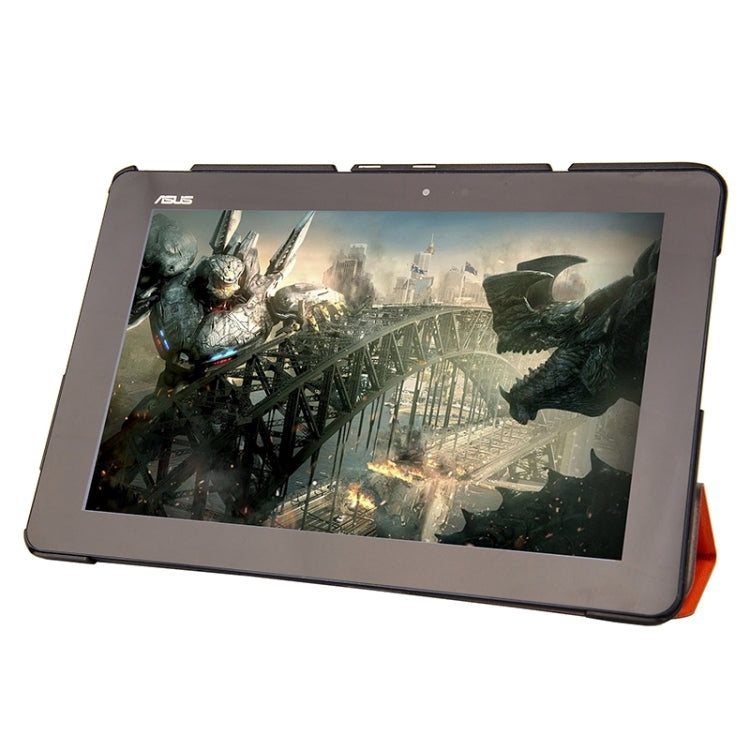 Crazy Horse Texture Leather Case with 3-folding Holder for Asus T100 Chi