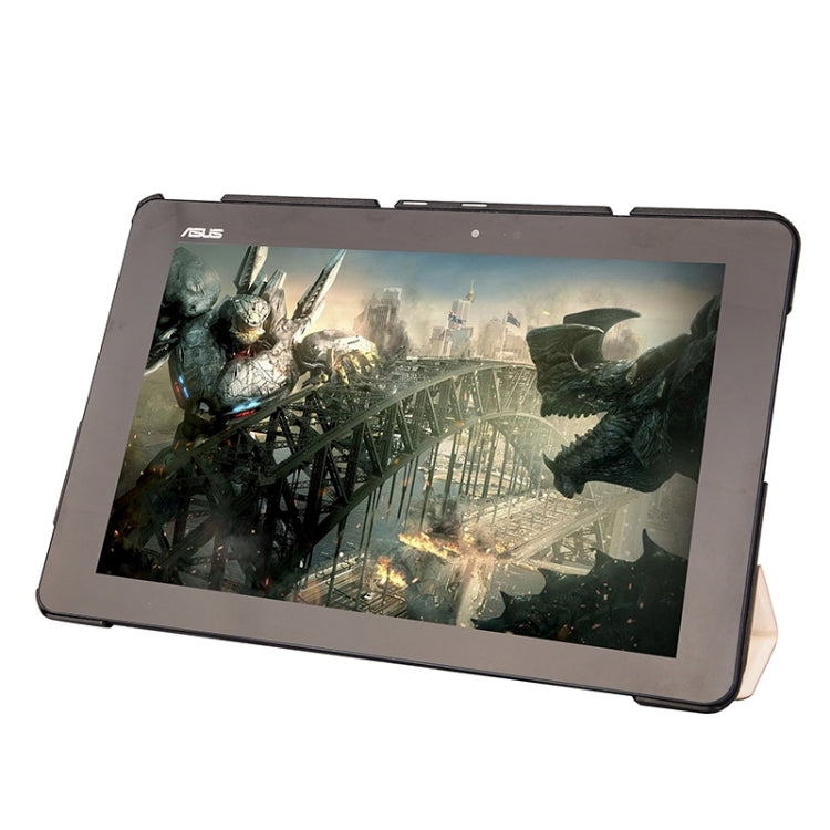 Crazy Horse Texture Leather Case with 3-folding Holder for Asus T100 Chi