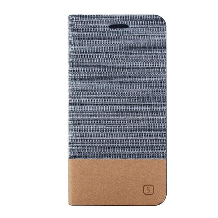 Horizontal Flip Canvas Leather Case with Card Slot & Holder for ASUS ZenFone C