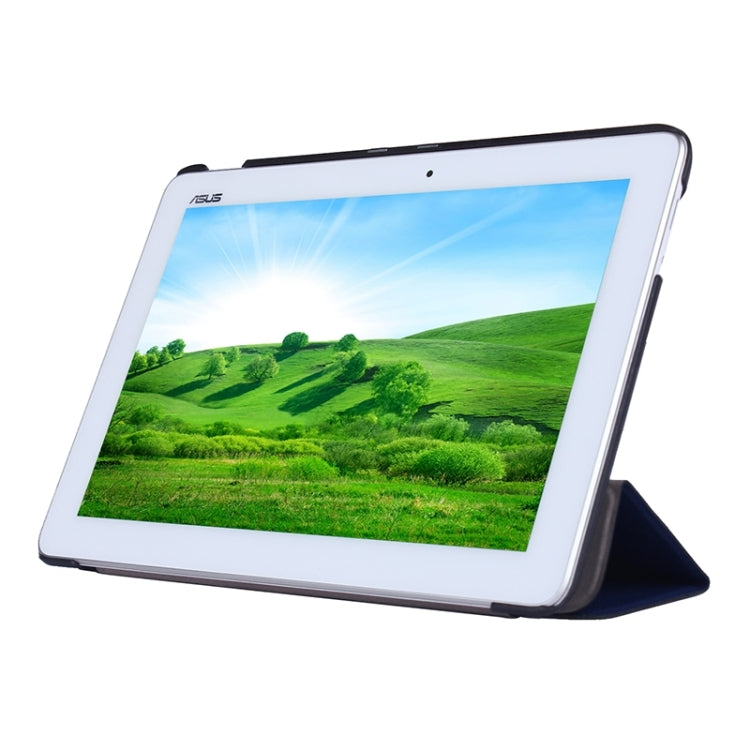 Crazy Horse Texture Leather Case with 3-folding Holder for Asus MeMO Pad 10 / ME103K