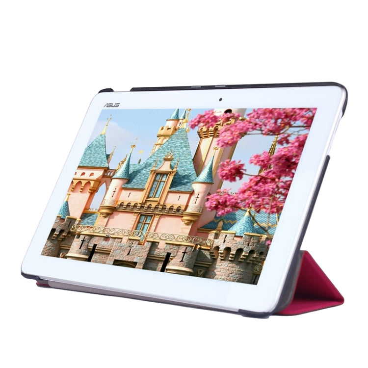 Crazy Horse Texture Leather Case with 3-folding Holder for Asus MeMO Pad 10 / ME103K