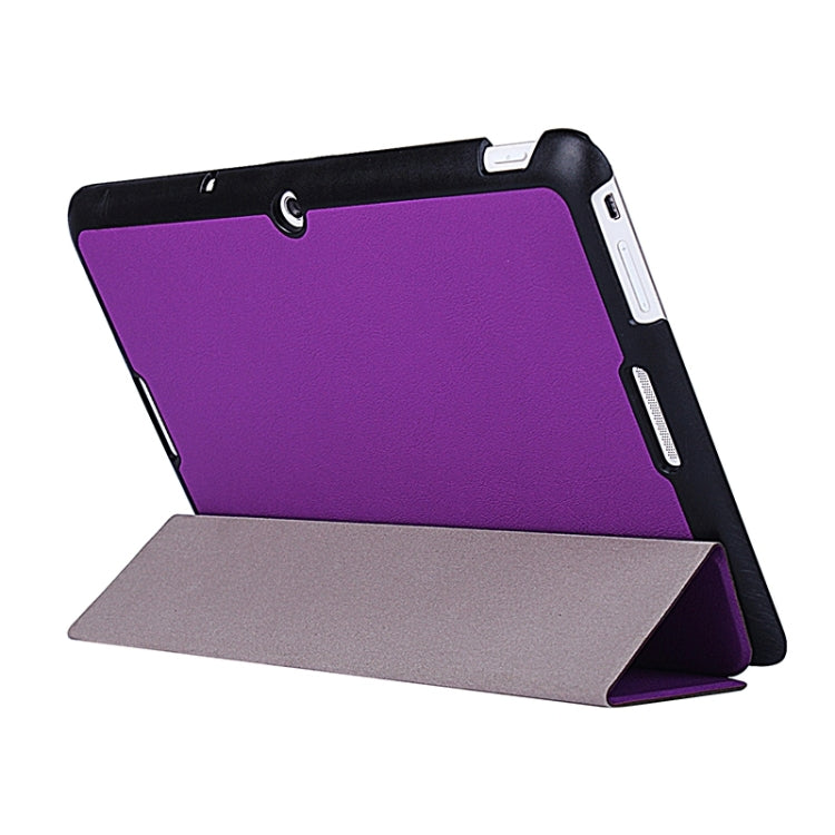 Crazy Horse Texture Leather Case with 3-folding Holder for Asus MeMO Pad 10 / ME103K