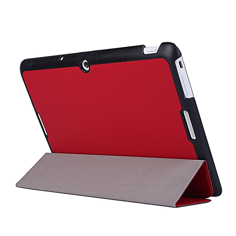 Crazy Horse Texture Leather Case with 3-folding Holder for Asus MeMO Pad 10 / ME103K