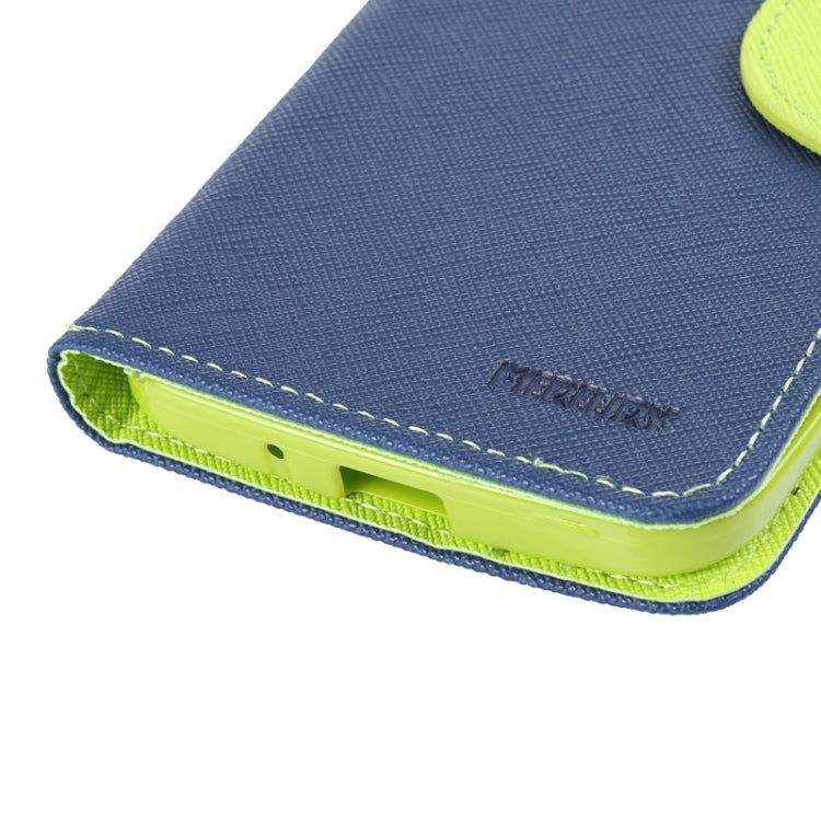 MERCURY Cross Texture Contrast Color Style Leather Case with Holder & Card Slots & Wallet for Asus ZenFone 2 / ZE500CL