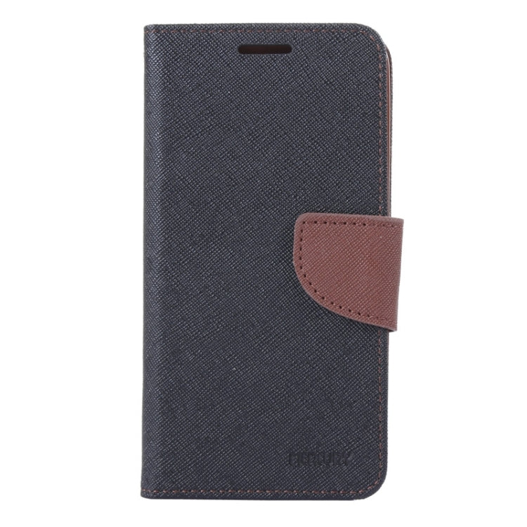MERCURY Cross Texture Contrast Color Style Leather Case with Holder & Card Slots & Wallet for Asus ZenFone 2 / ZE500CL