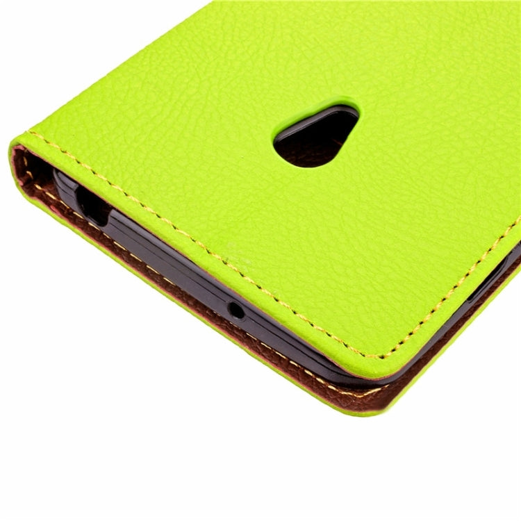 Leaf Magnetic Snap Litchi Texture Flip Leather Case with Card Slots & Wallet & Holder & Lanyard for ASUS Zenfone 5 / A500CG / A501CG / A500KL / A502CG