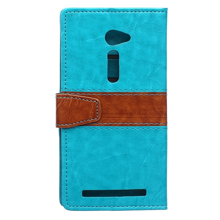Crazy Horse Texture Color Matching Flip Leather Case with Holder & Card Slots & Wallet for ASUS ZenFone 2